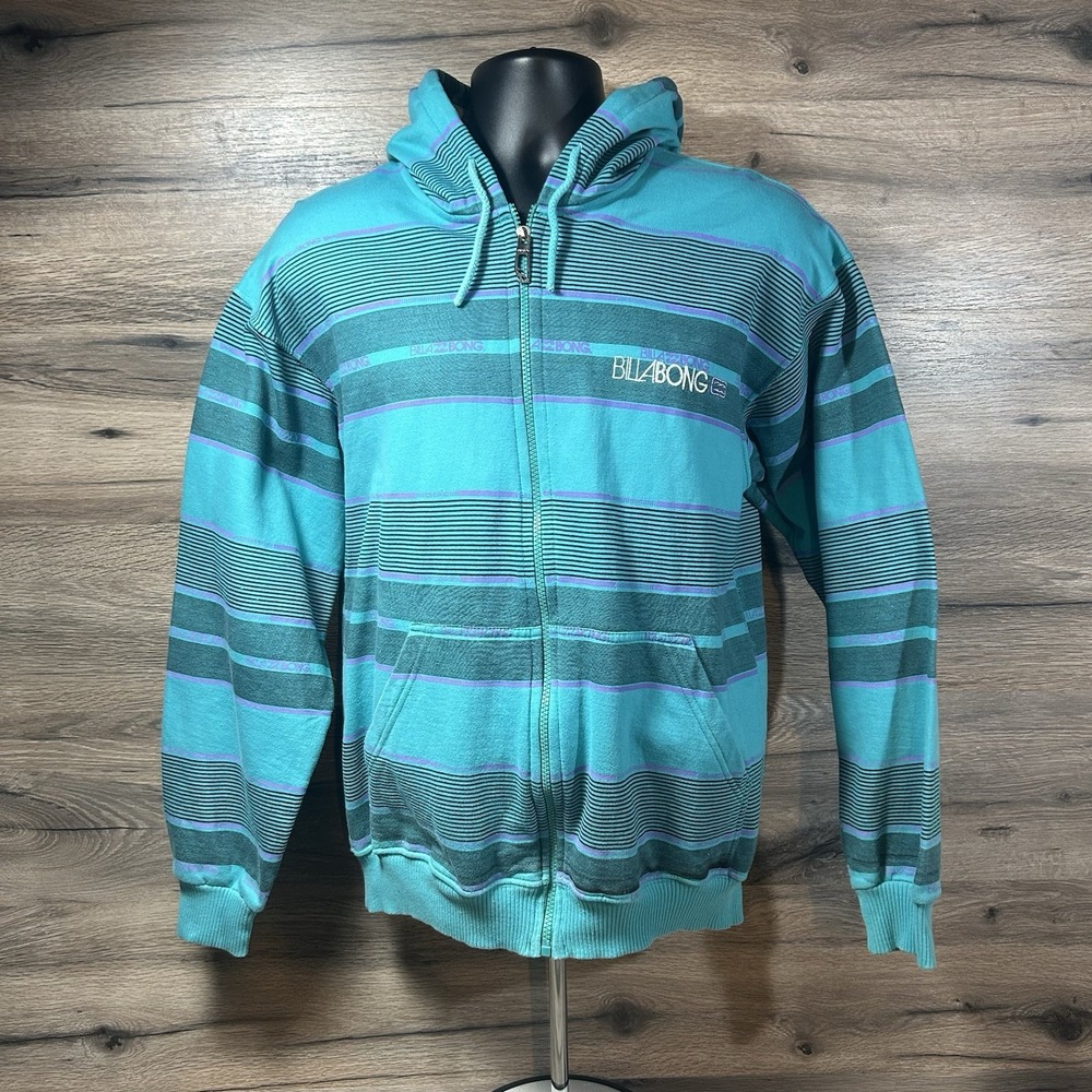Vintage Y2K Billabong Zip Up Hoodie Size Small sea measurements‎